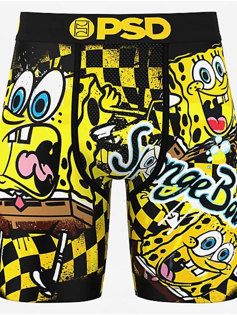 PSD SpongeBob Graphic Boxer Briefs - Yellow & Black